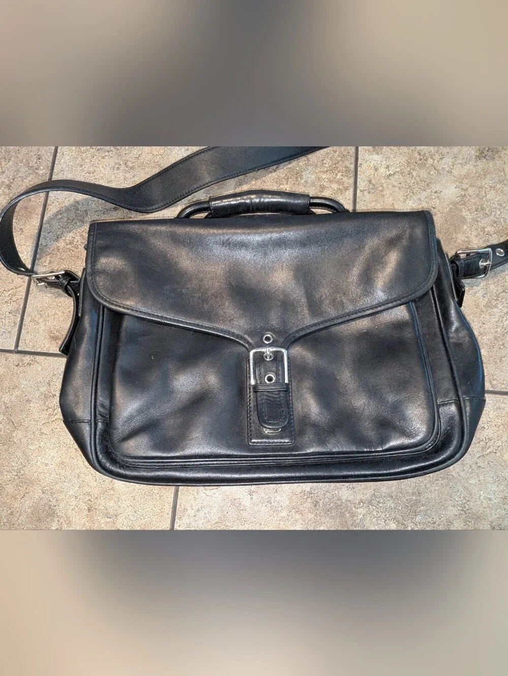 Coach Logan Leather Briefcase 5238
